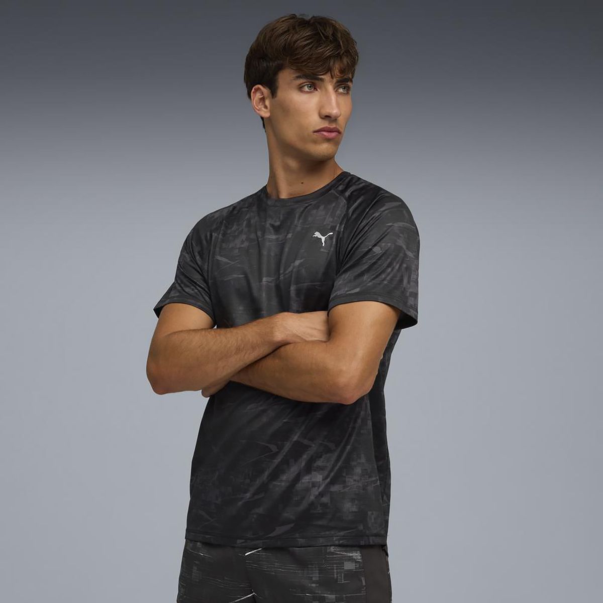 PUMA - Polo Deportivo Hombre M Run Velocity Aop Tee