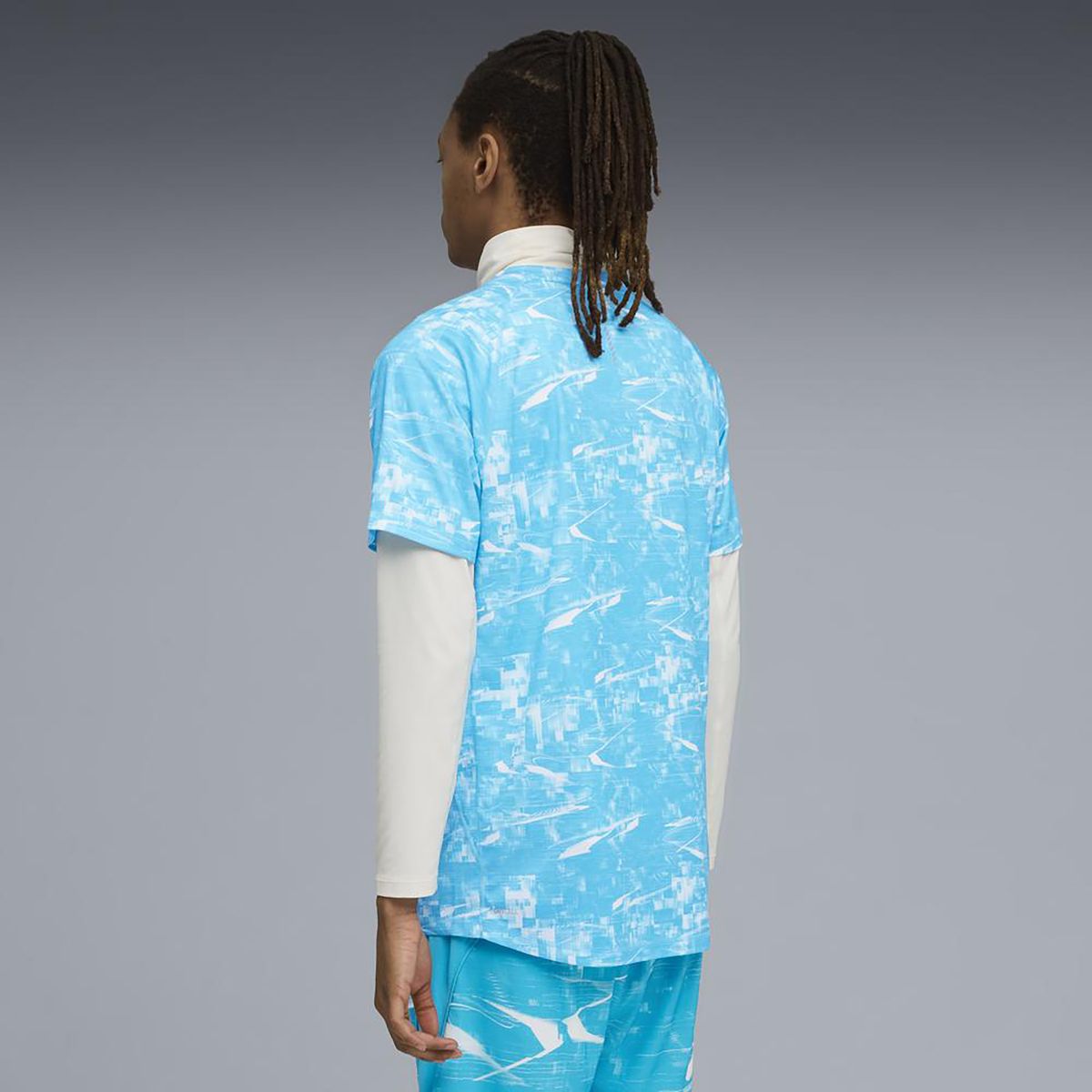 PUMA - Polo Deportivo Hombre M Run Velocity Aop Tee