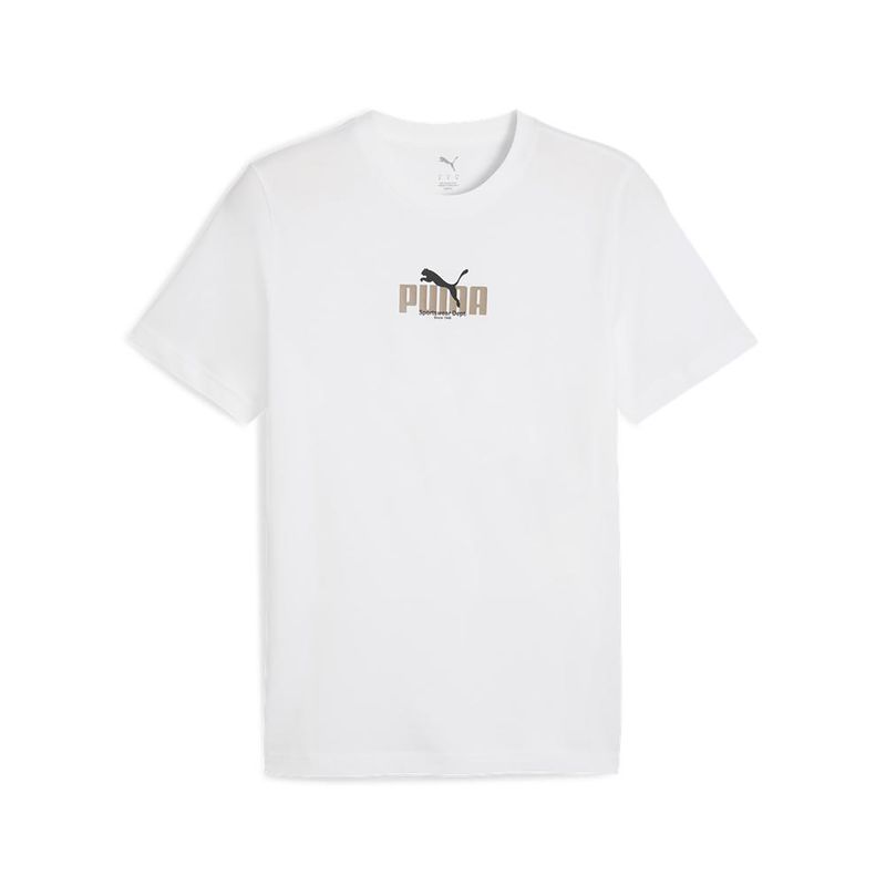 PUMA - Polo Deportivo Hombre Graphic Puma Wording Tee