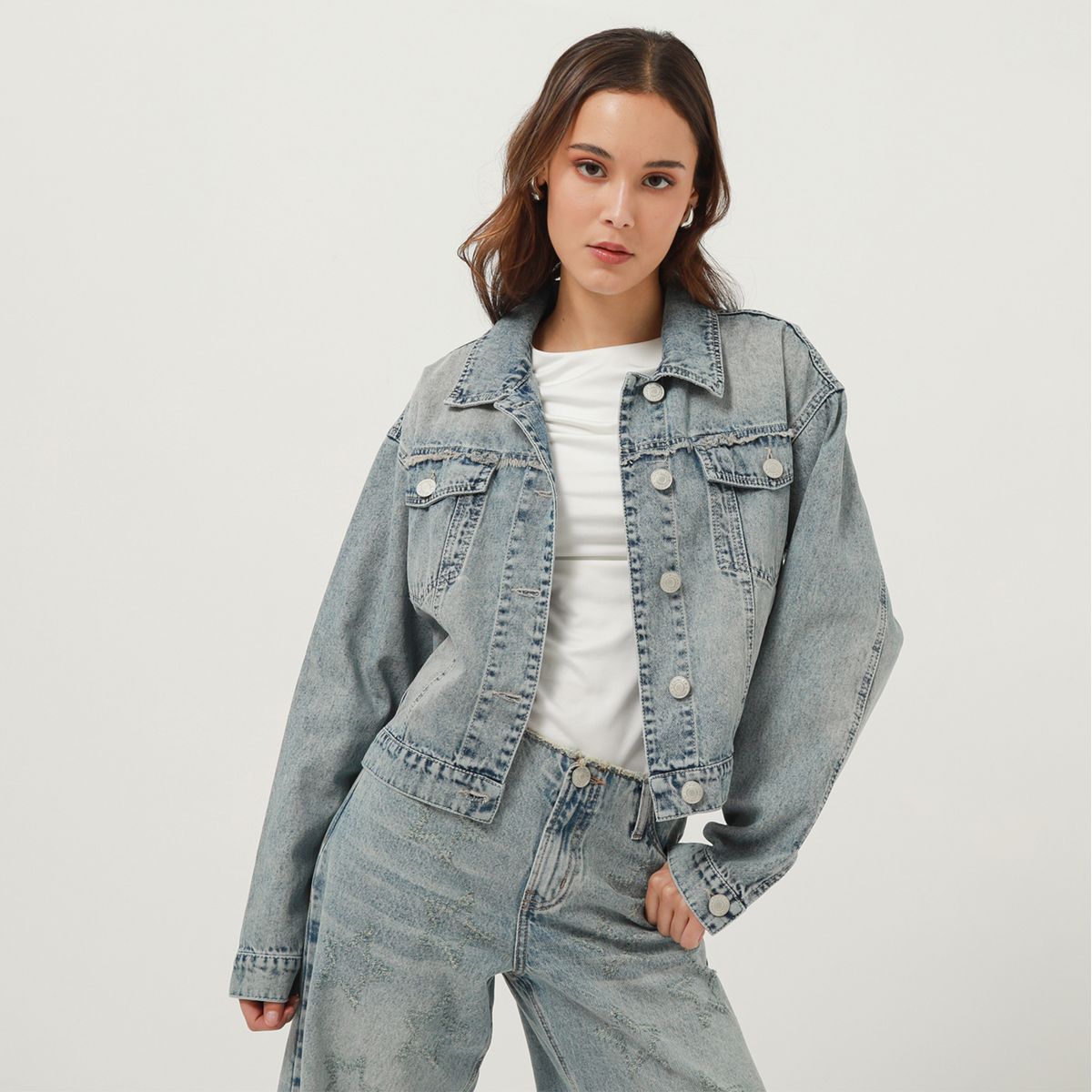 DENIMLAB - Casaca De Jean Mujer Denimlab