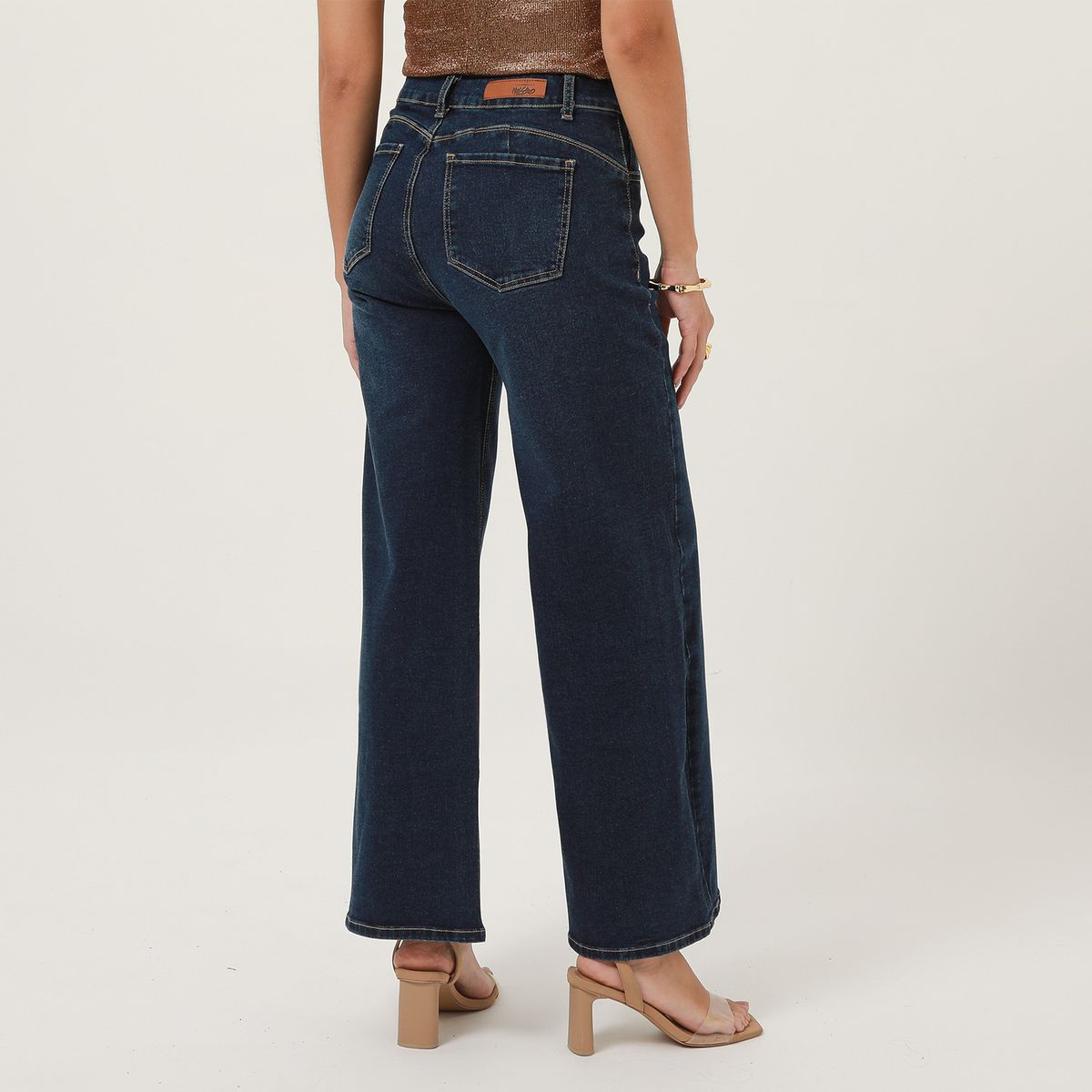 MOSSIMO - Jean Wide Leg Tiro Medio Mujer Mossimo