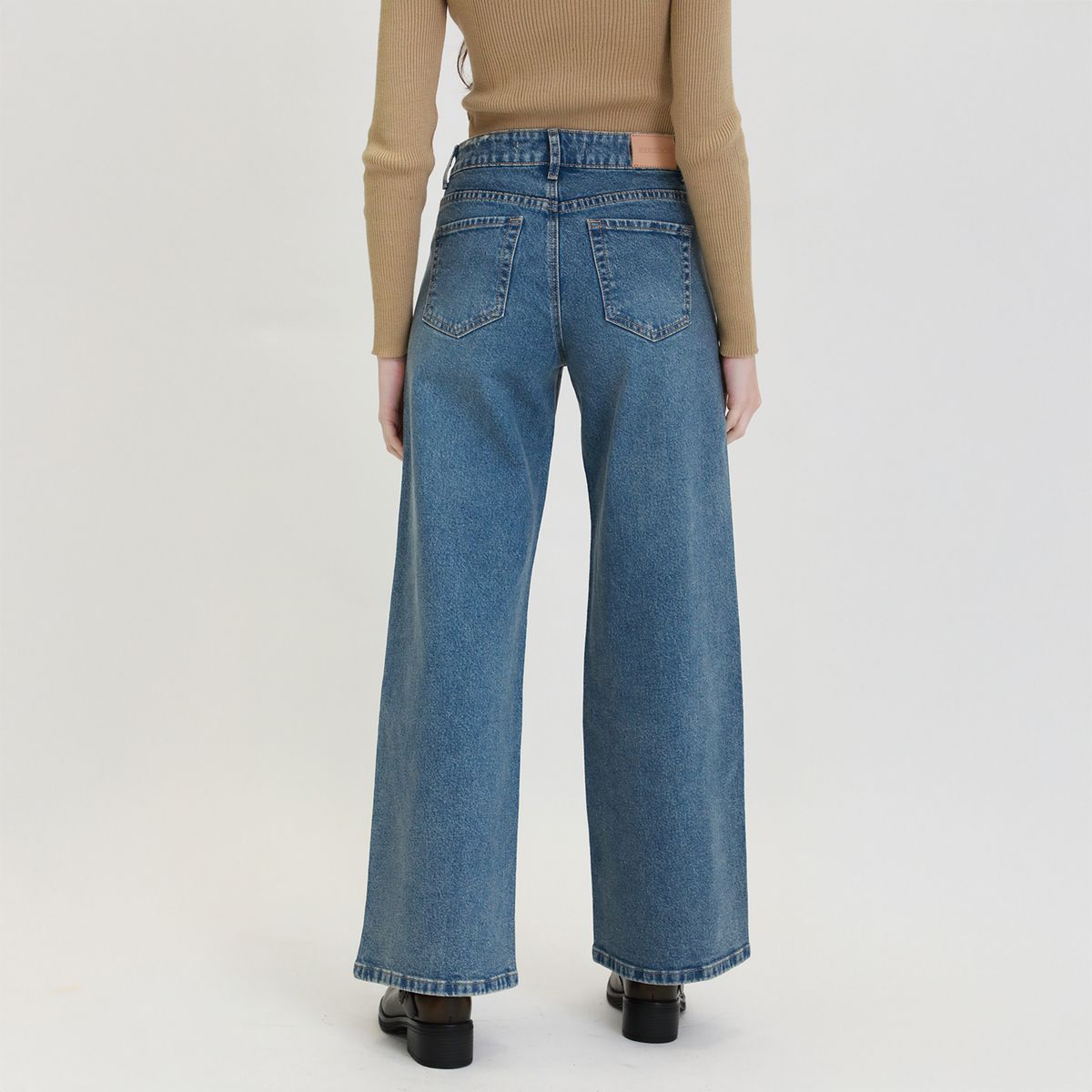 DENIMLAB - Jean Wide Leg Tiro Medio Mujer Denimlab