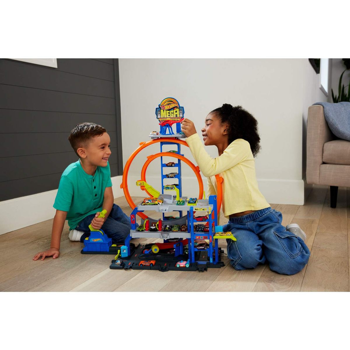 HOT WHEELS - Hot Wheels Pista de Juguete Mega Garage