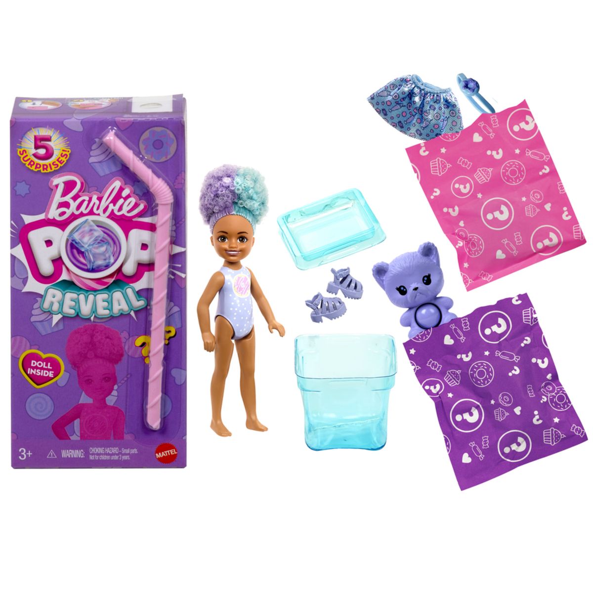 BARBIE - Barbie Pop Reveal Muñeca Chelsea Dulces Sorpresas