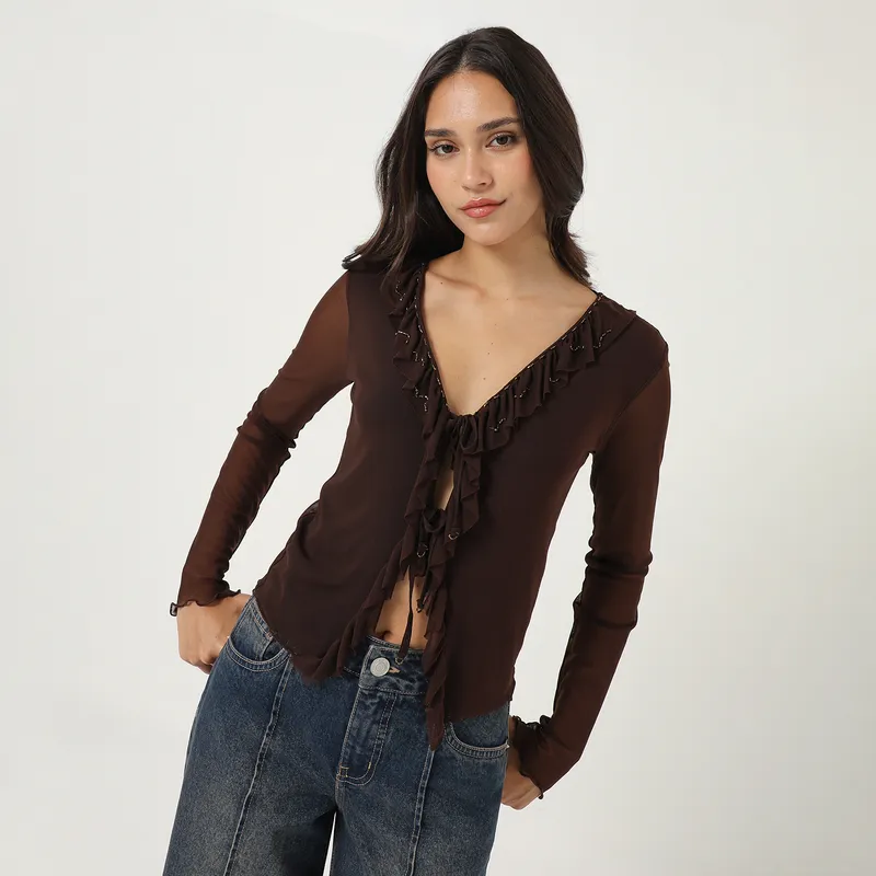 SYBILLA - Blusa Casual Mujer Sybilla