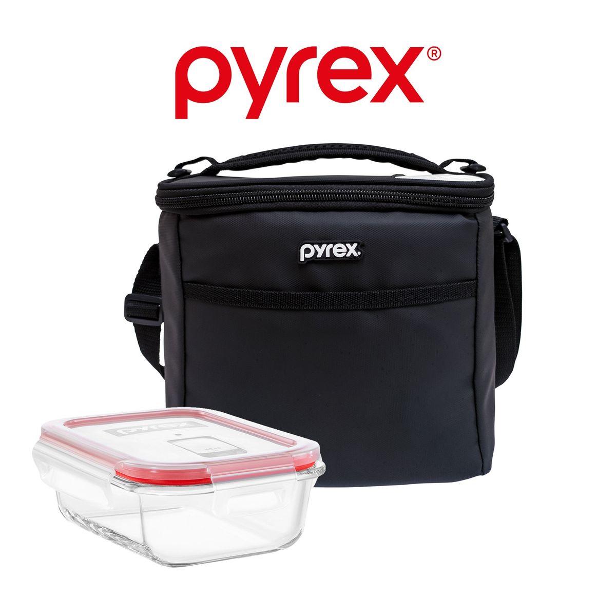 PYREX - Pyrex Lonchera Térmica Juvenil Tottem H Negro Con Refractario