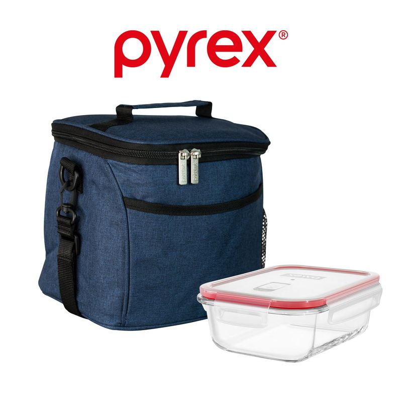 PYREX - Pyrex Lonchera Térmica Ejecutiva H Azul Con Refractario