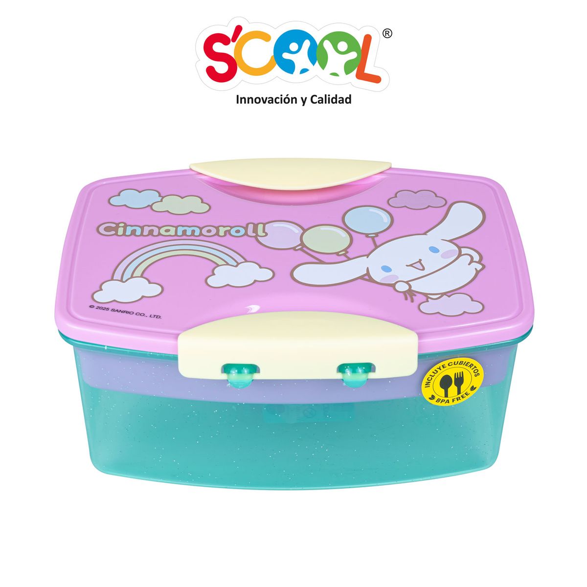 SCOOL - Taper División Con Cubiertos 1.1 Lt Cinnamoroll