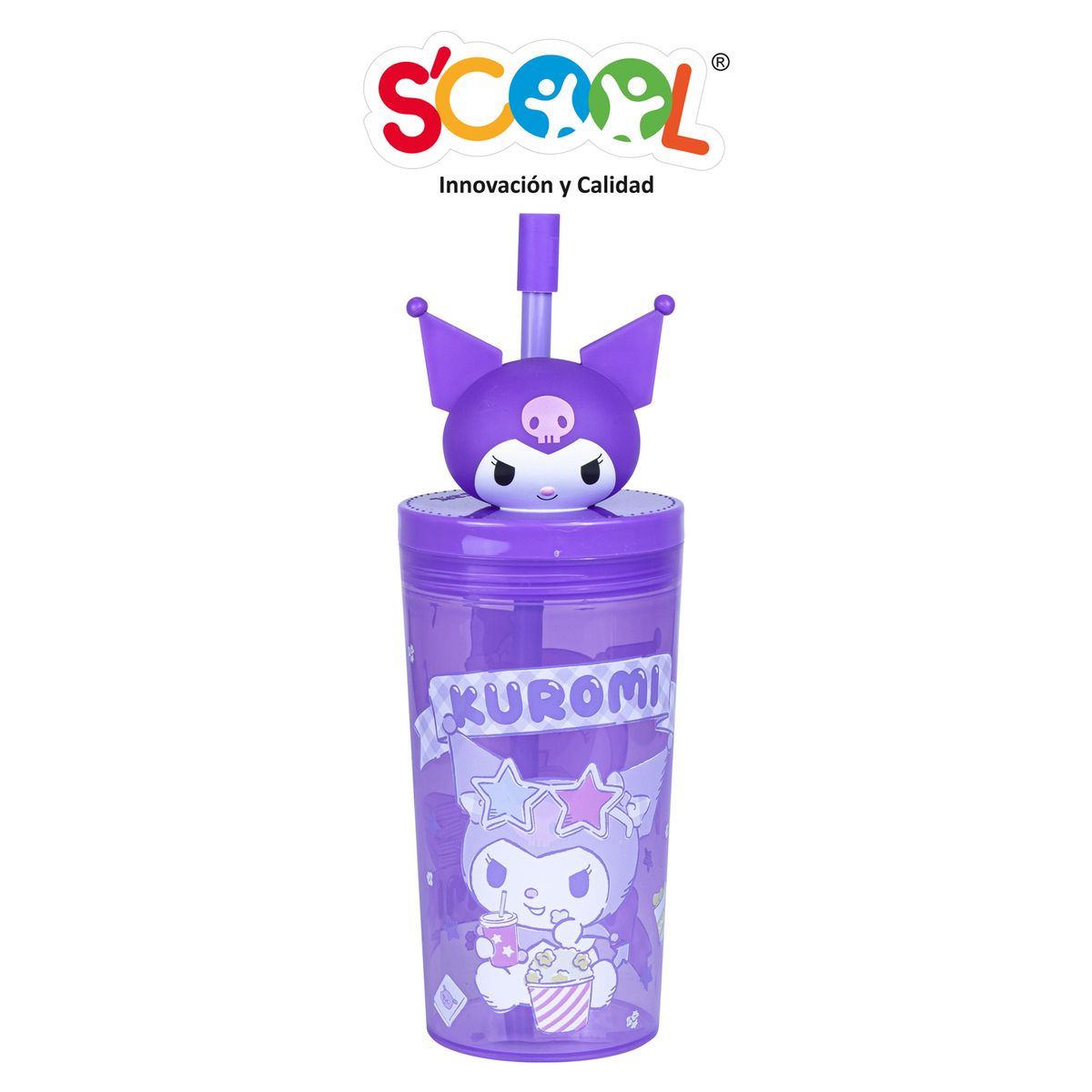 SCOOL - Vaso Tumbler 3d Con Caña 350ml Kuromi