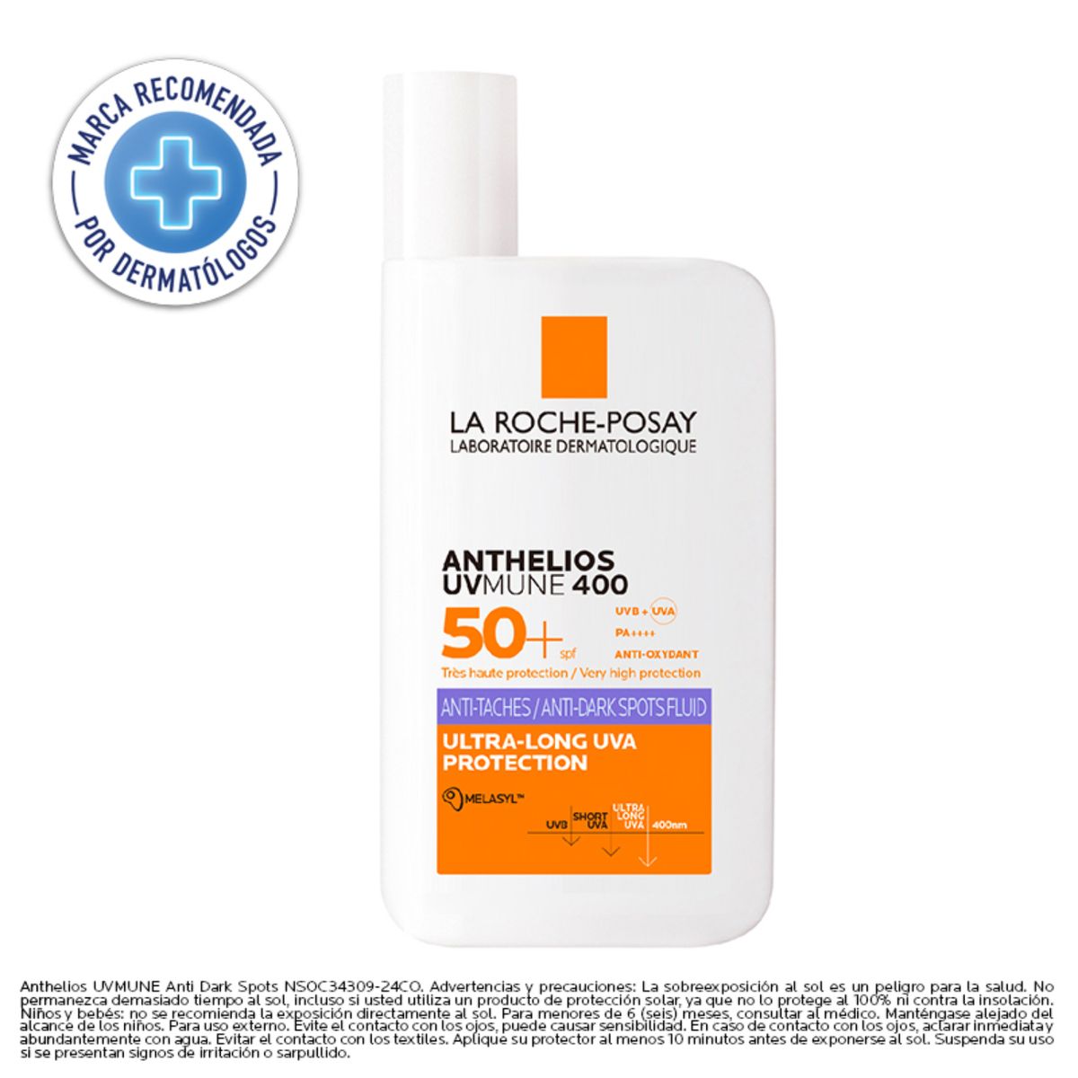 LA ROCHE POSAY - Protector Solar La Roche Posay Anthelios Uvmune 400 Anti-Manchas Spf50