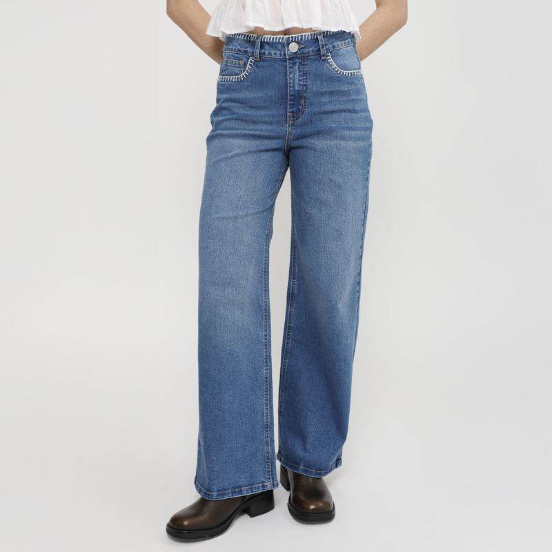 AMERICAN ABBEY - Jean Straight Mujer American Abbey