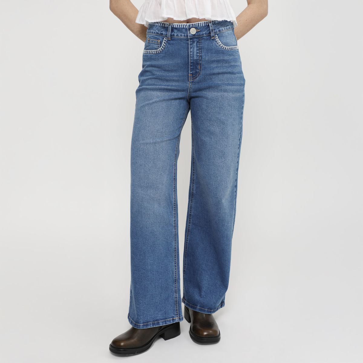 AMERICAN ABBEY - Jean Straight Mujer American Abbey