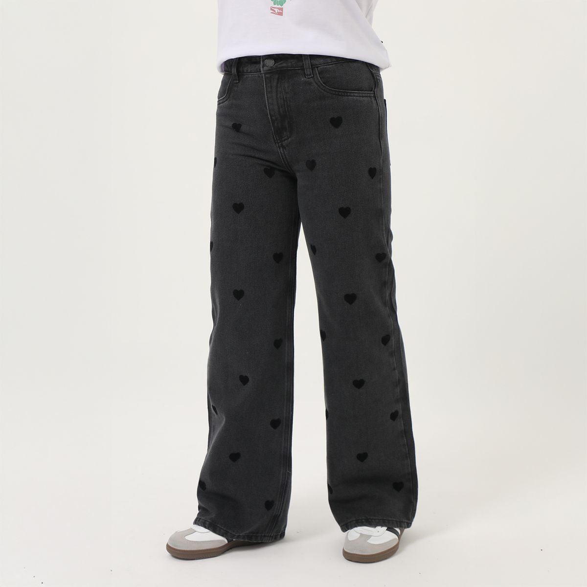 ELEVEN - Jean Black Boho Niña Algodón