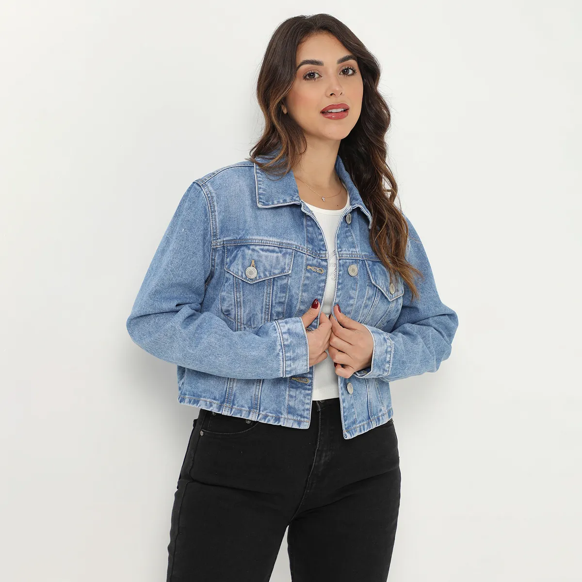 MOSSIMO - Casaca De Jean Mujer Mossimo