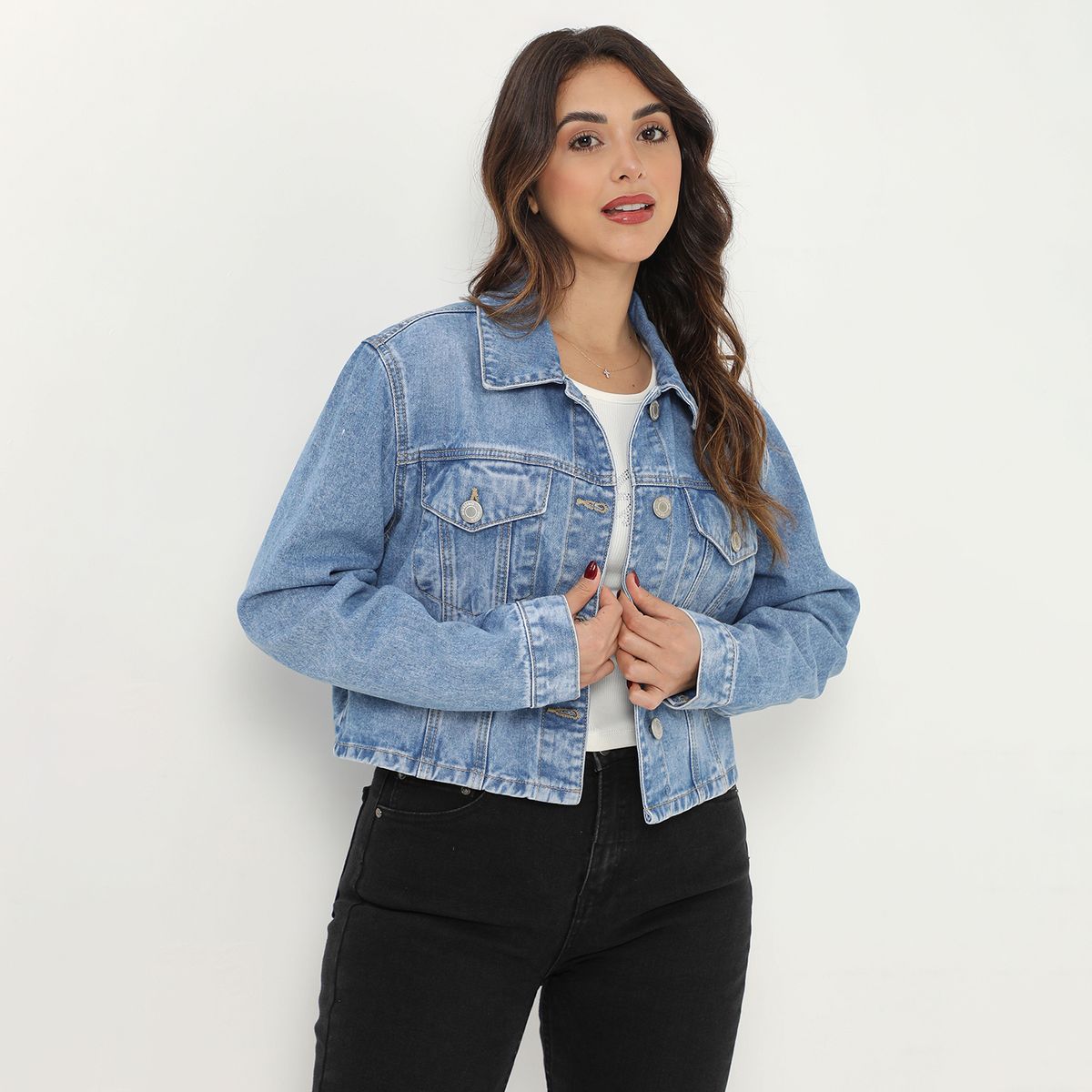 MOSSIMO - Casaca De Jean Mujer Mossimo