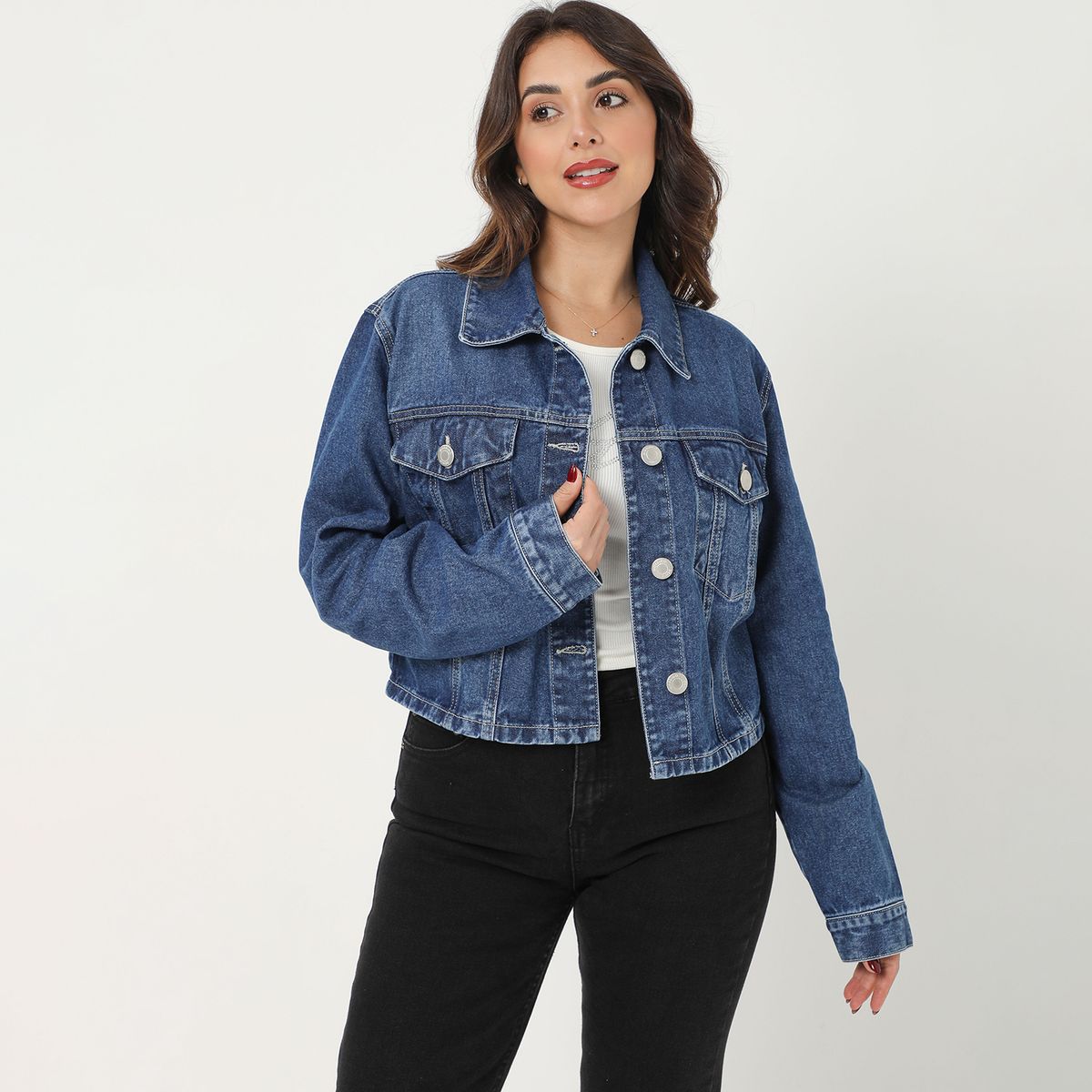 MOSSIMO - Casaca De Jean Mujer Mossimo