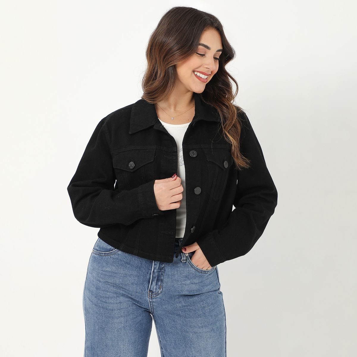 MOSSIMO - Casaca De Jean Mujer Mossimo