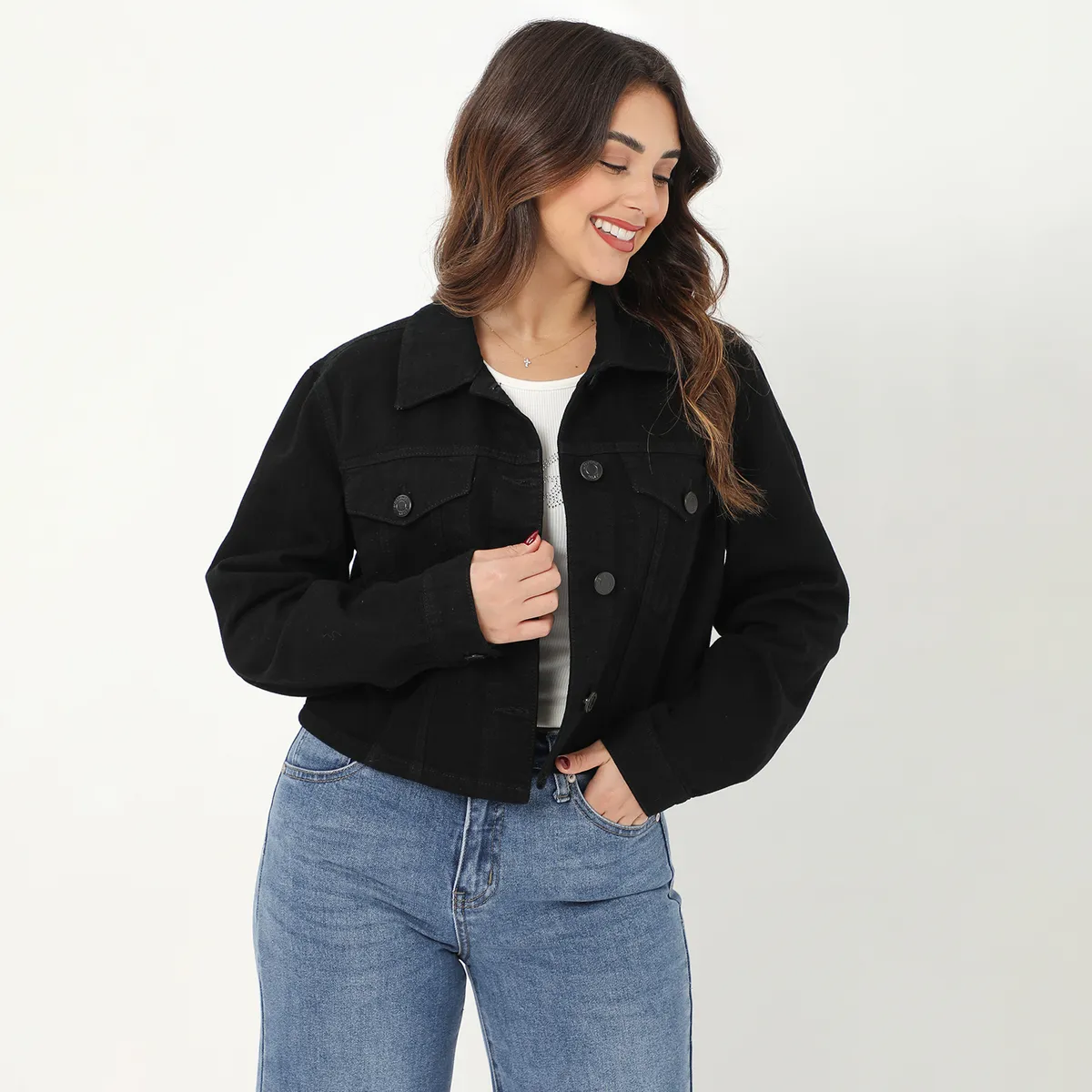 MOSSIMO - Casaca De Jean Mujer Mossimo