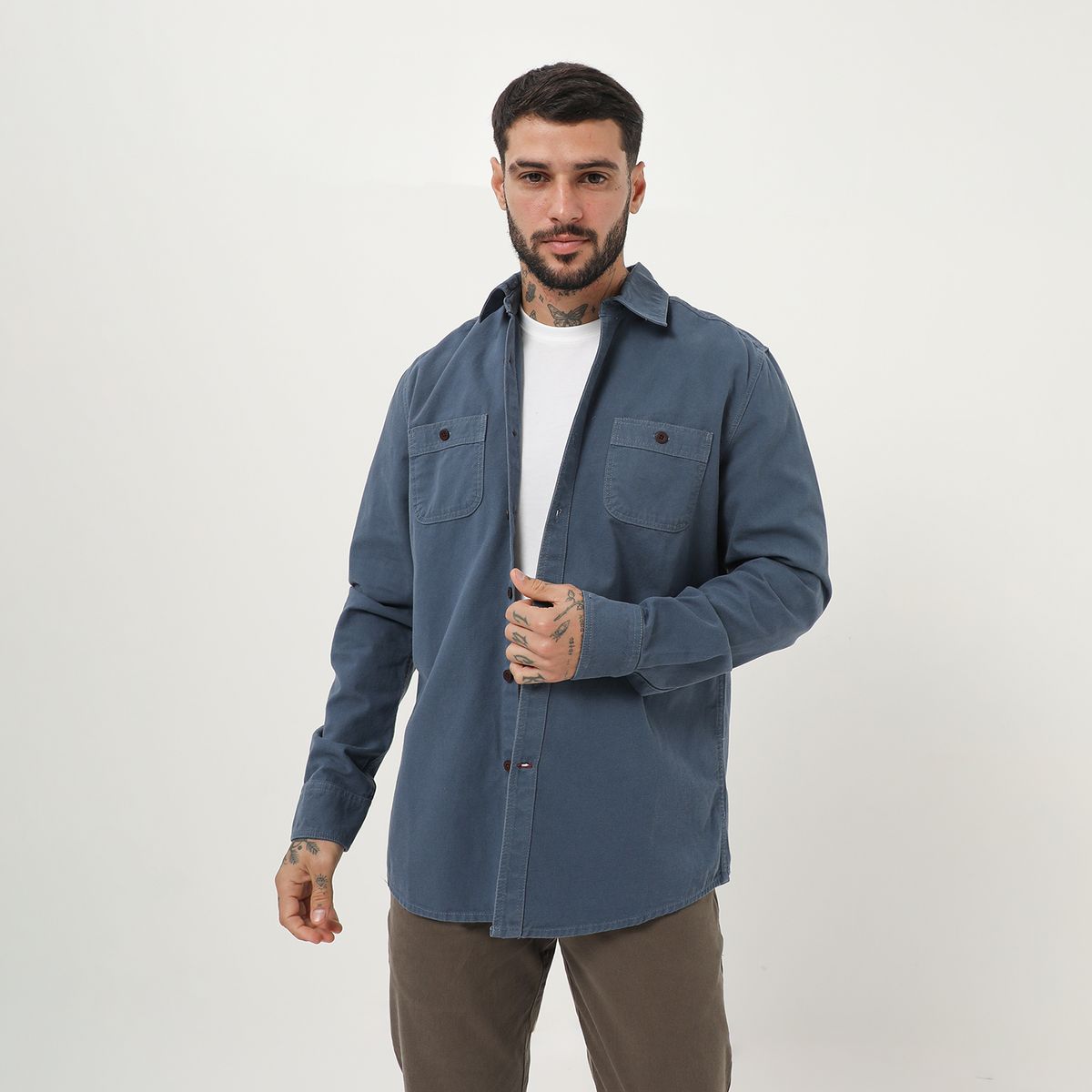 HUNTINGTON - Camisa 100% Algodón Regular Fit Hombre Huntington