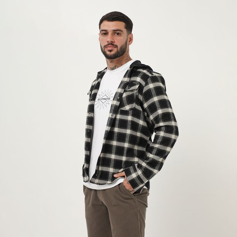 HUNTINGTON - Camisa Algodón Regular Fit Manga Larga Hombre Huntington