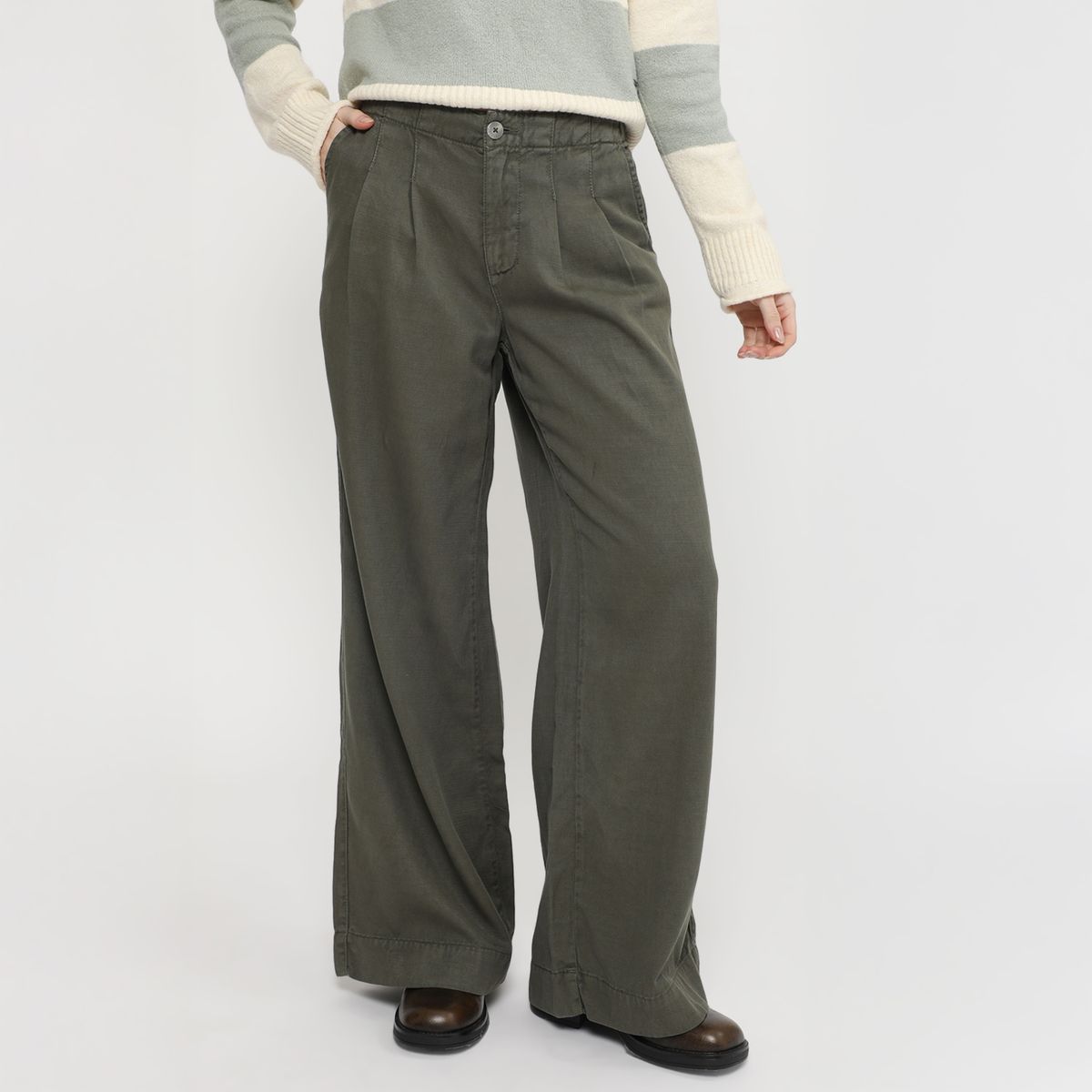 AMERICAN ABBEY - Pantalón Wideleg Mujer American Abbey