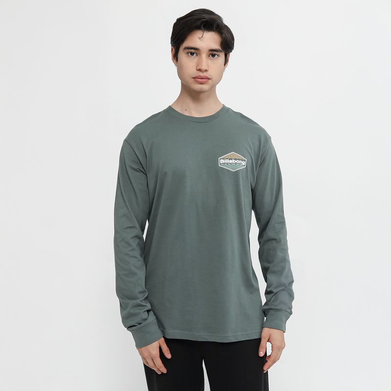 BILLABONG - Polo Hombre Manga Larga Range A/div Negro Billabong.