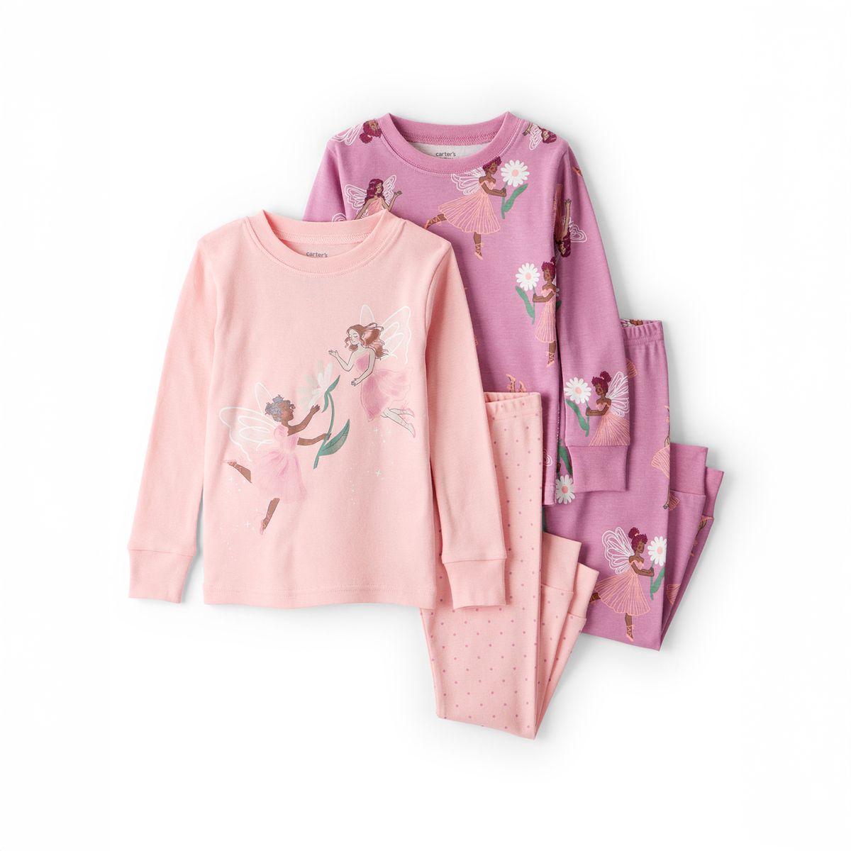 CARTERS - Pijama Bebé Niña 4 Piezas Algodón Carters