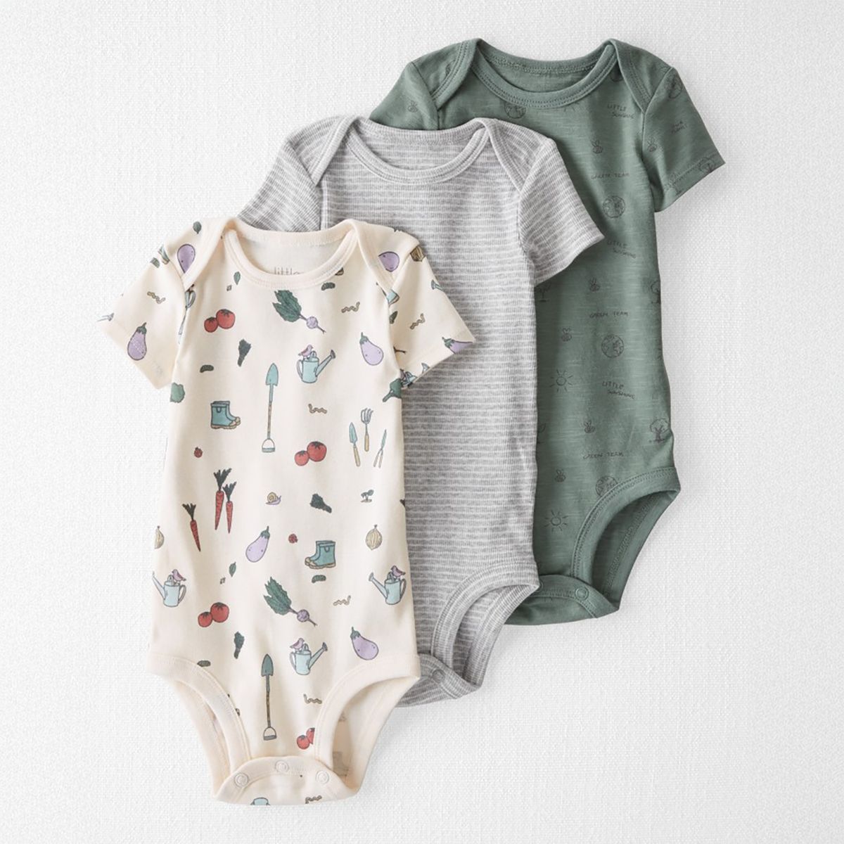 CARTER'S - Body Pack X3 Bebé Unisex Algodón Carters