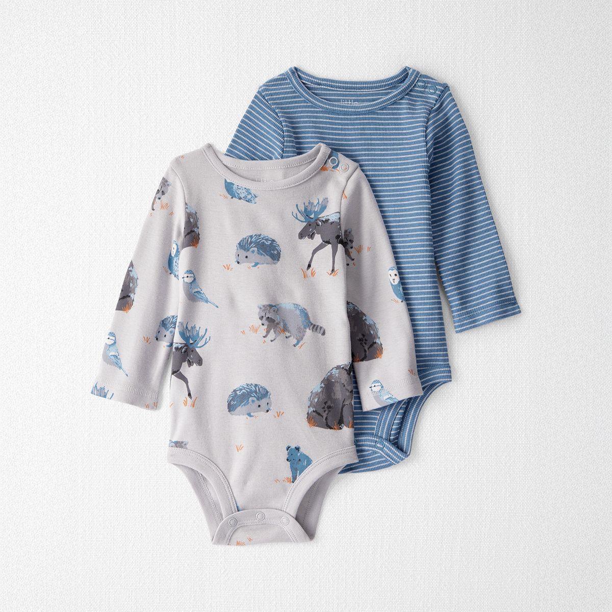 CARTERS - Body Bebé Niño Pack X2 Algodón Carters