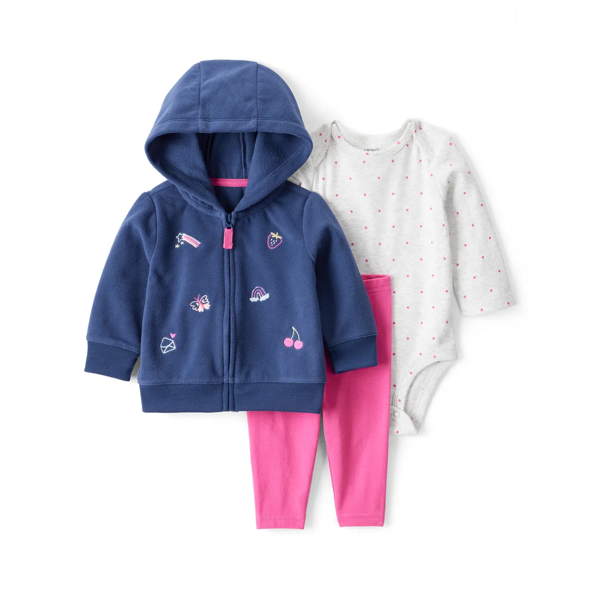 CARTERS - Conjunto Bebé Niña 3 Piezas Carters