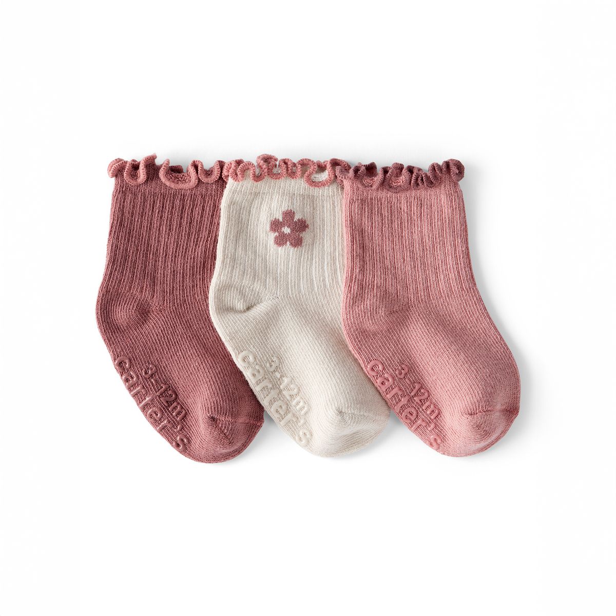 CARTER'S - Medias Bebé Niña Pack X3 Algodón Carters