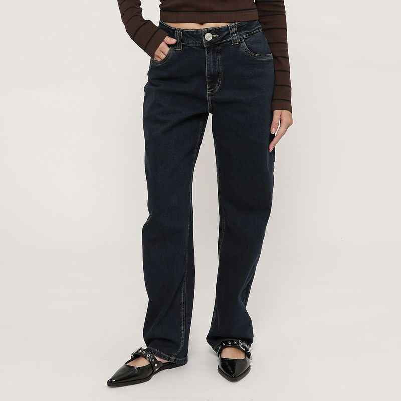 SYBILLA - Jean Mom Tiro Medio Mujer Sybilla