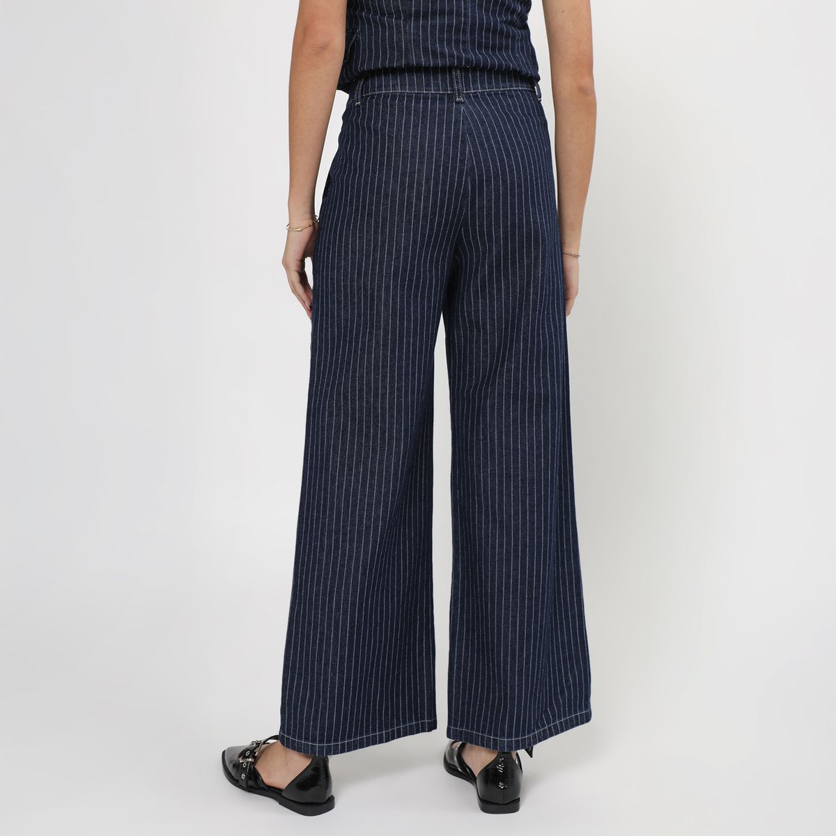 SYBILLA - Jean Wide Leg Tiro Medio Mujer Sybilla