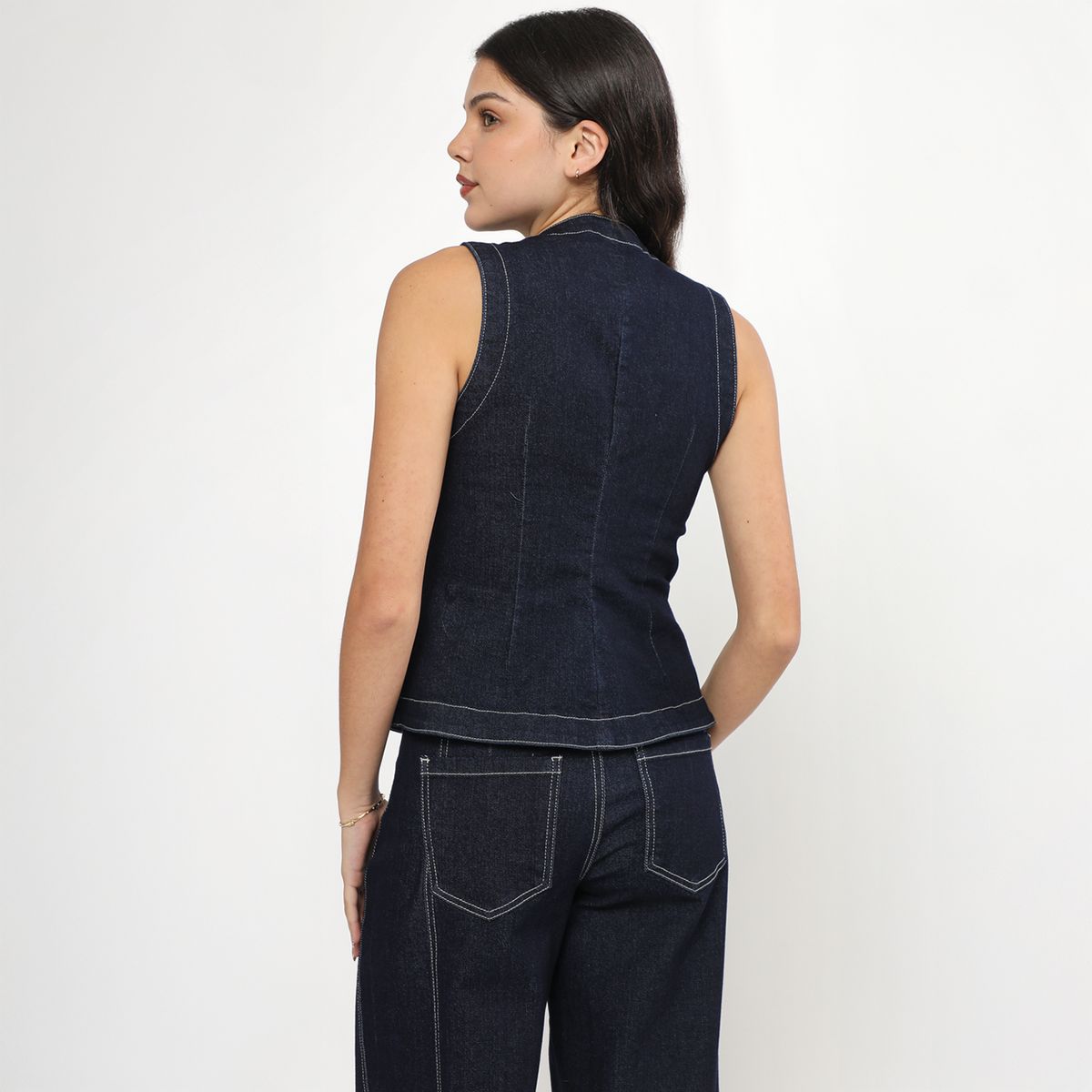 SYBILLA - Chaleco Denim Mujer Sybilla