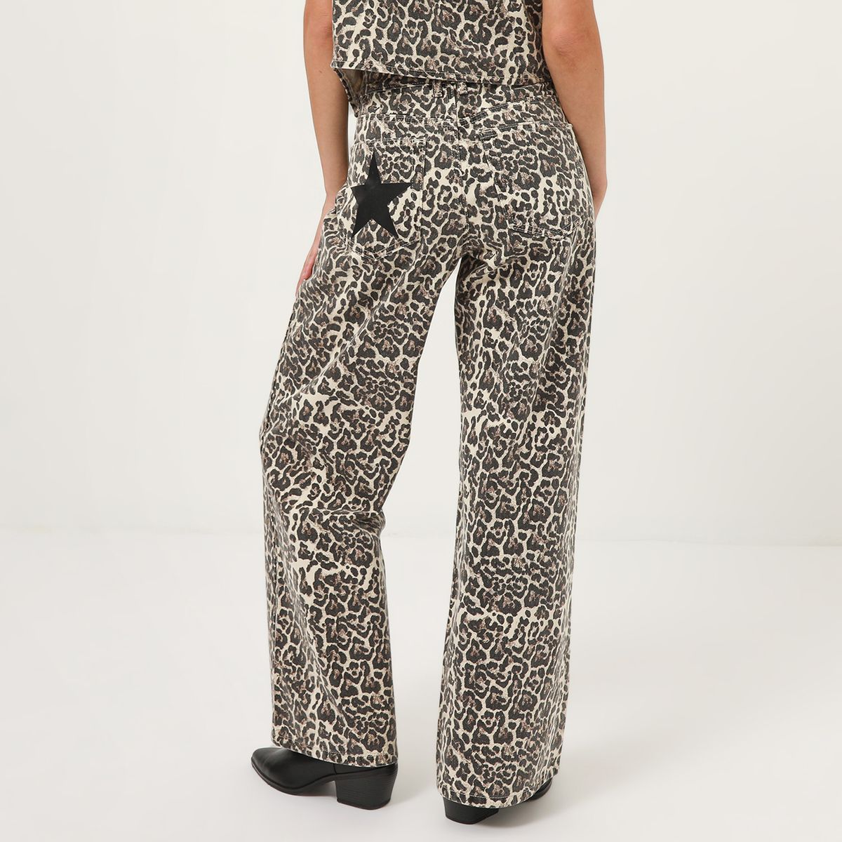 DENIMLAB - Jean Straight Tiro Medio Mujer Denimlab