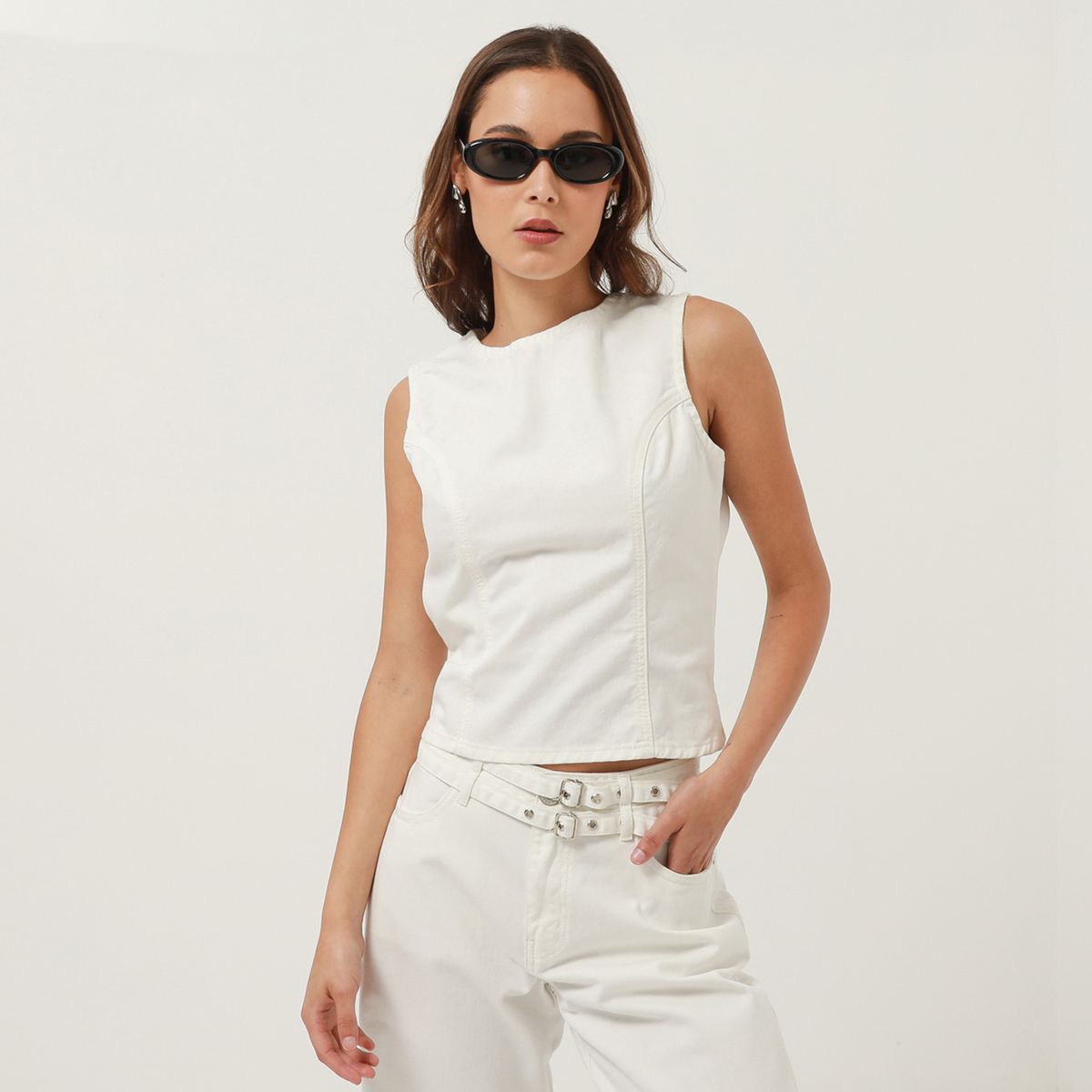 DENIMLAB - Top Denim Mujer Denimlab