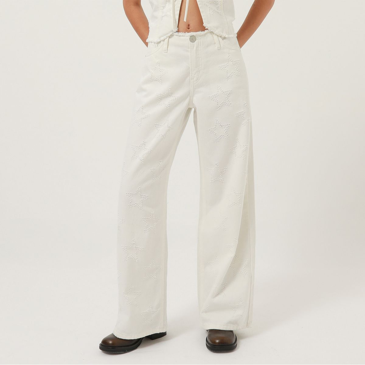 DENIMLAB - Jean Baggy Tiro Medio Mujer Denimlab