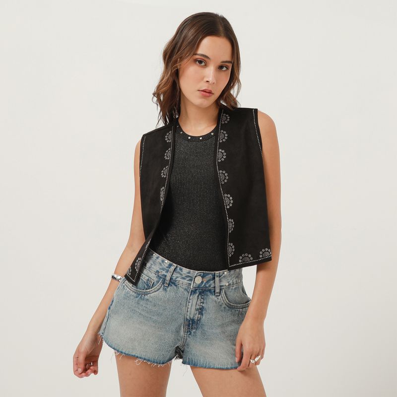 DENIMLAB - Chaleco Casual Mujer Denimlab