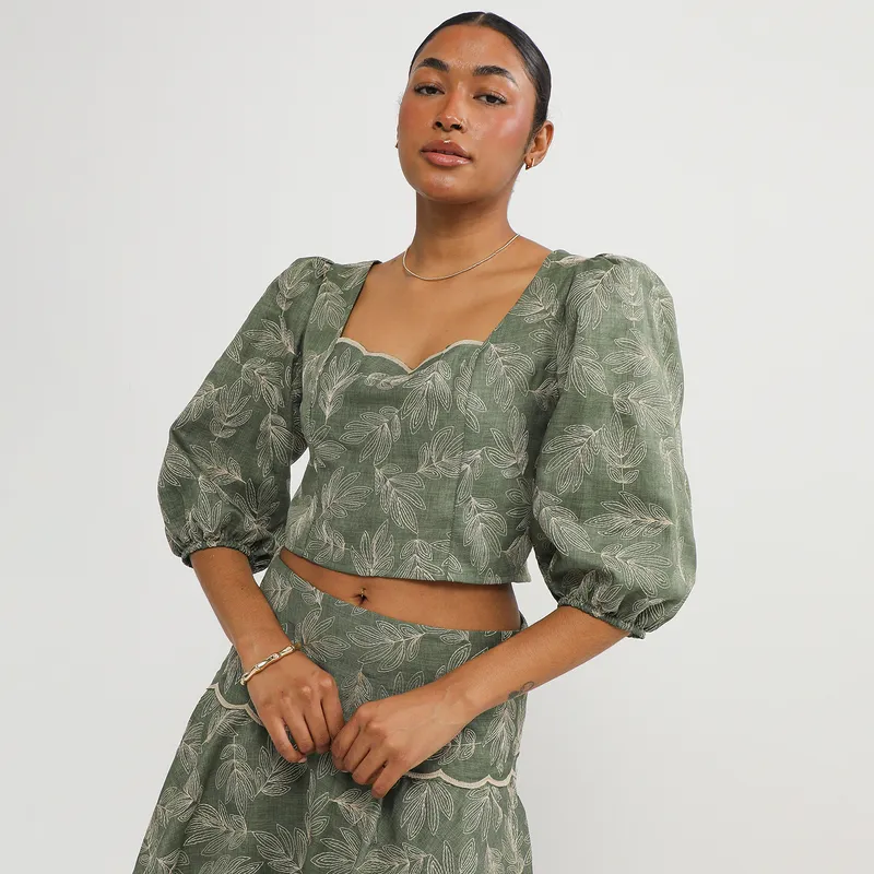 BASEMENT - Blusa Manga Corta Mujer Basement