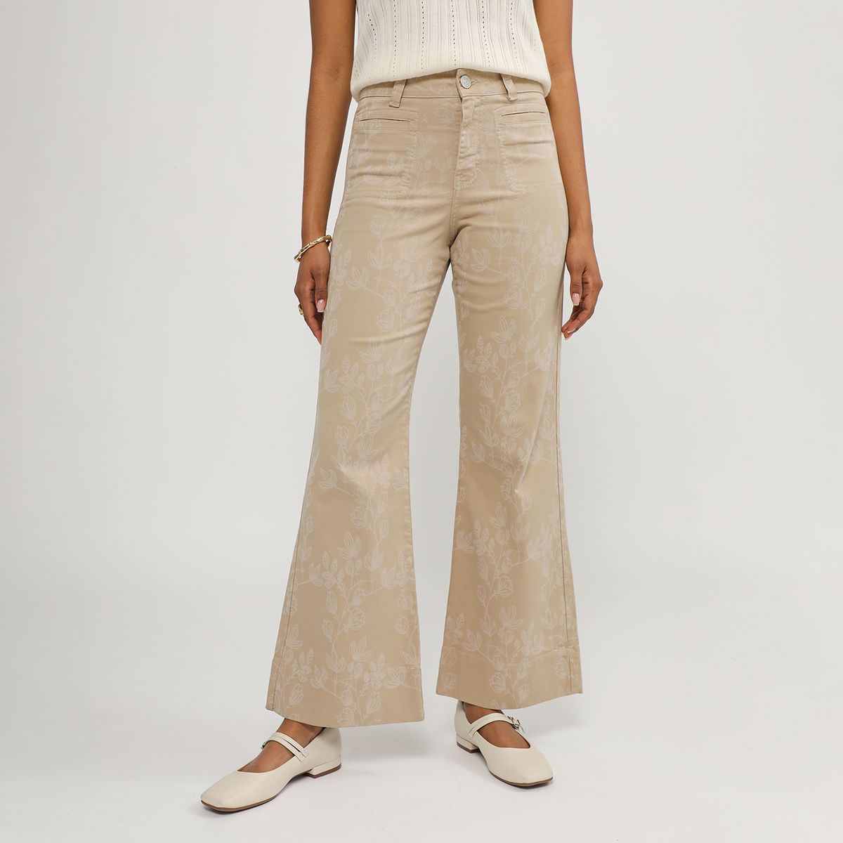 BASEMENT - Pantalón Straight Mujer Basement