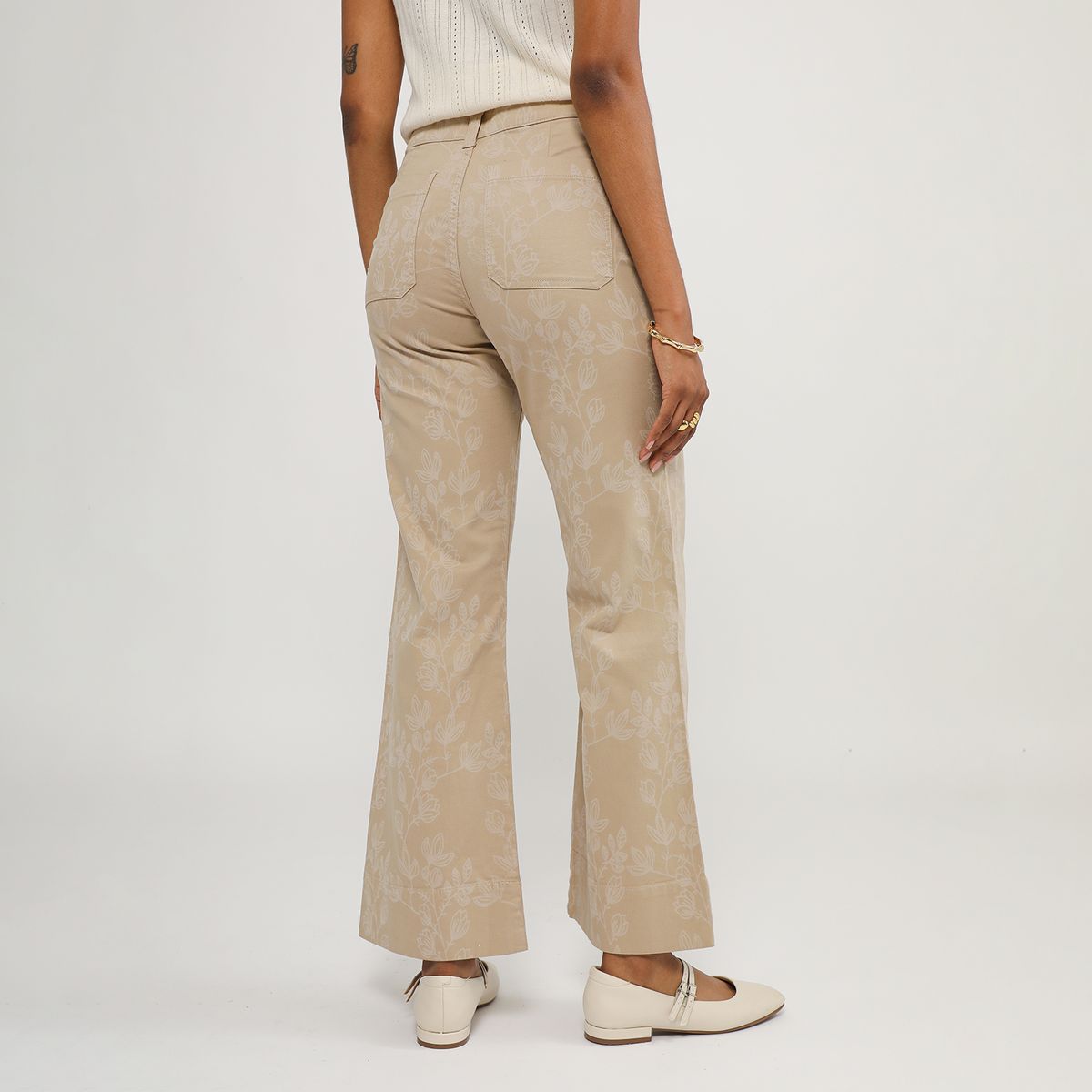 BASEMENT - Pantalón Straight Mujer Basement