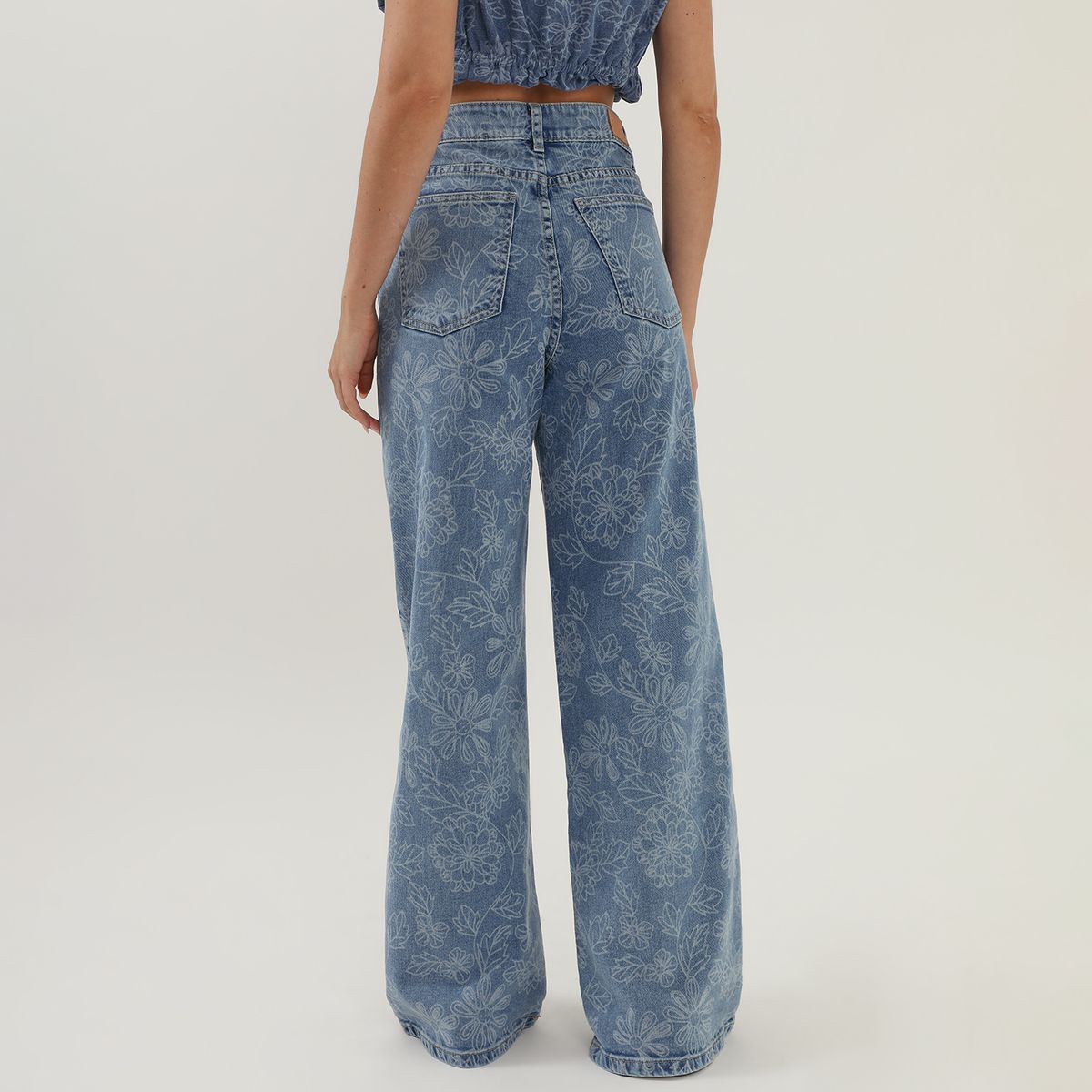 BASEMENT - Pantalón Straight Mujer Basement