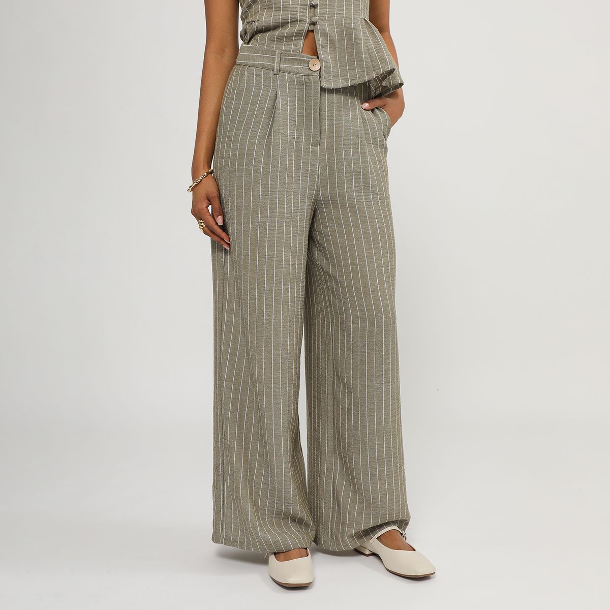 BASEMENT - Pantalón Palazzo Mujer Basement