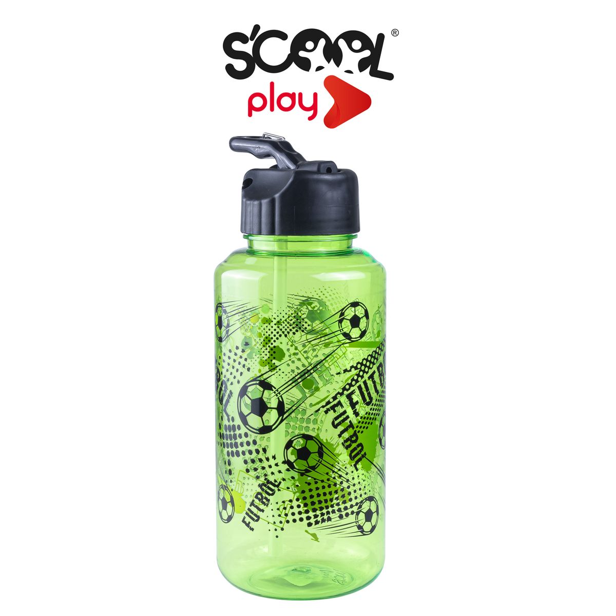 SCOOL - Play Botella Pet 1lt Futbol