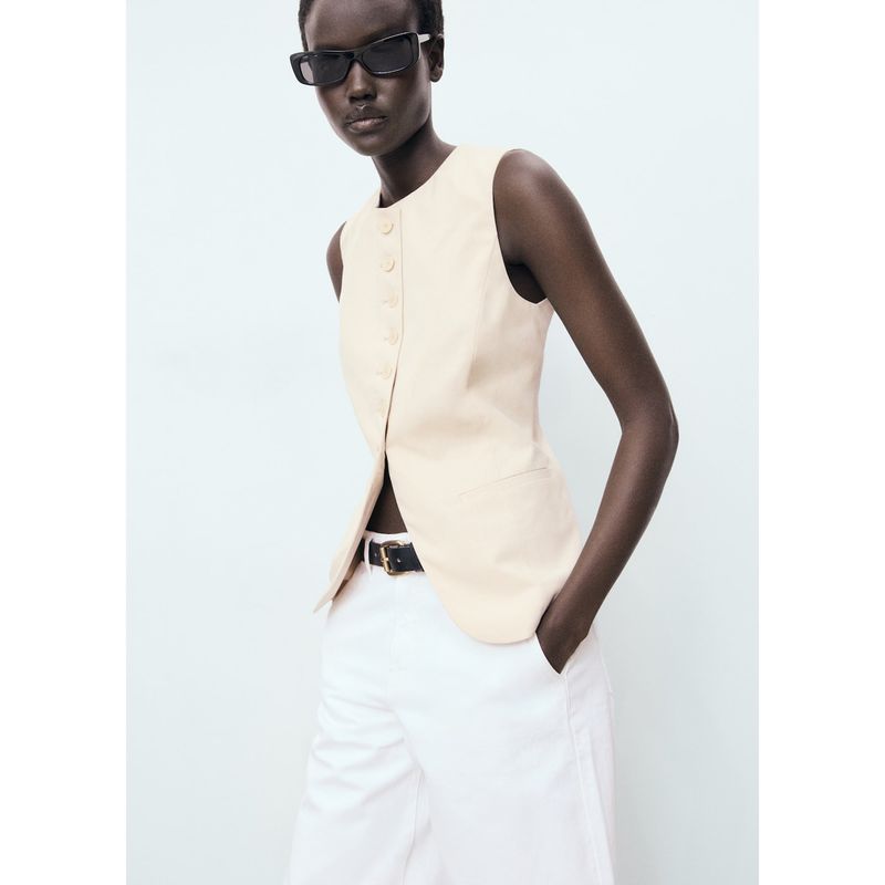 MANGO - Chaleco Mujer Mango