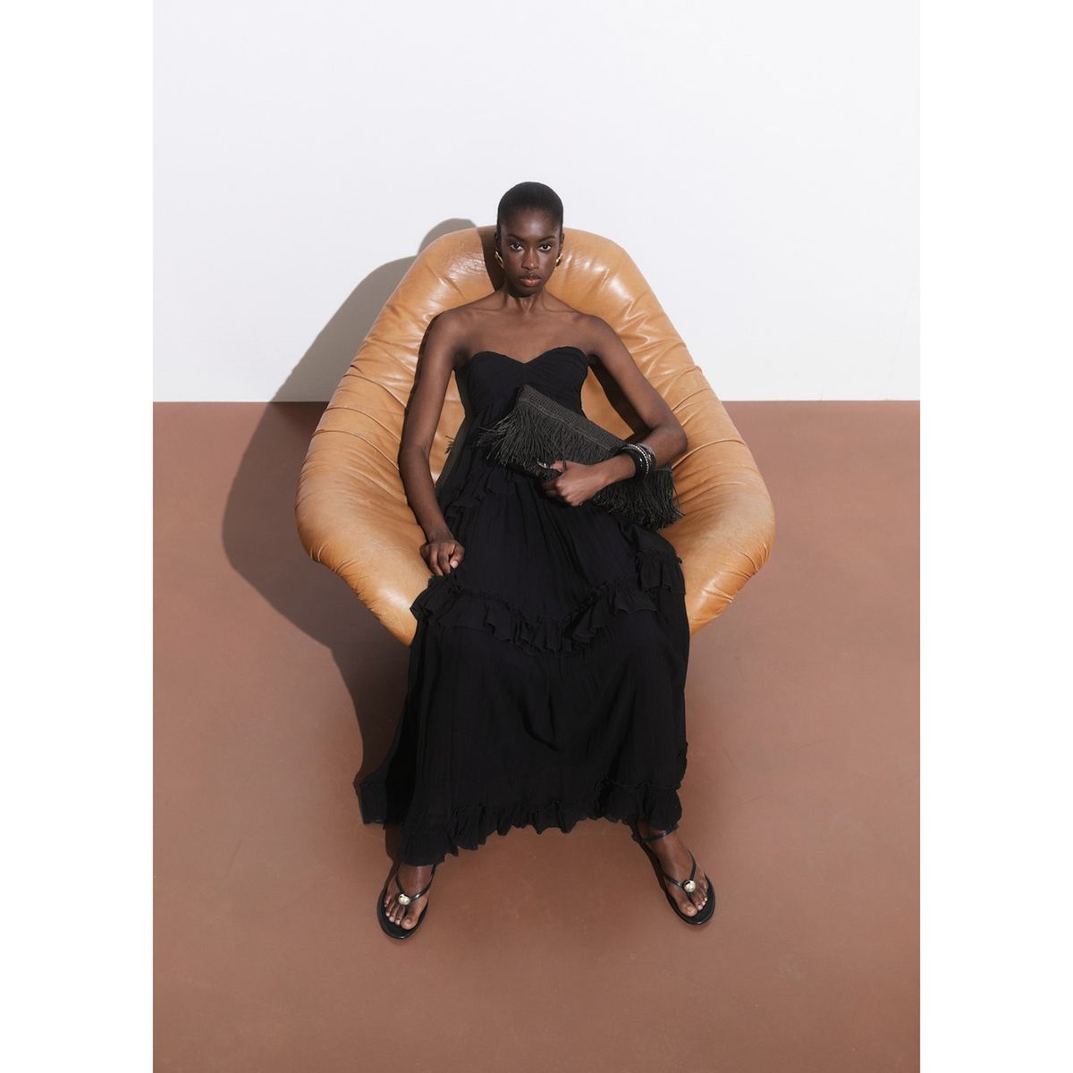 MANGO - Vestido Largo Mujer Mango