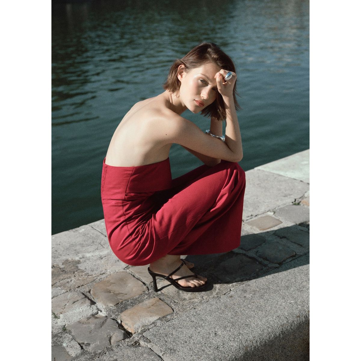 MANGO - Vestido Largo Mujer Mango