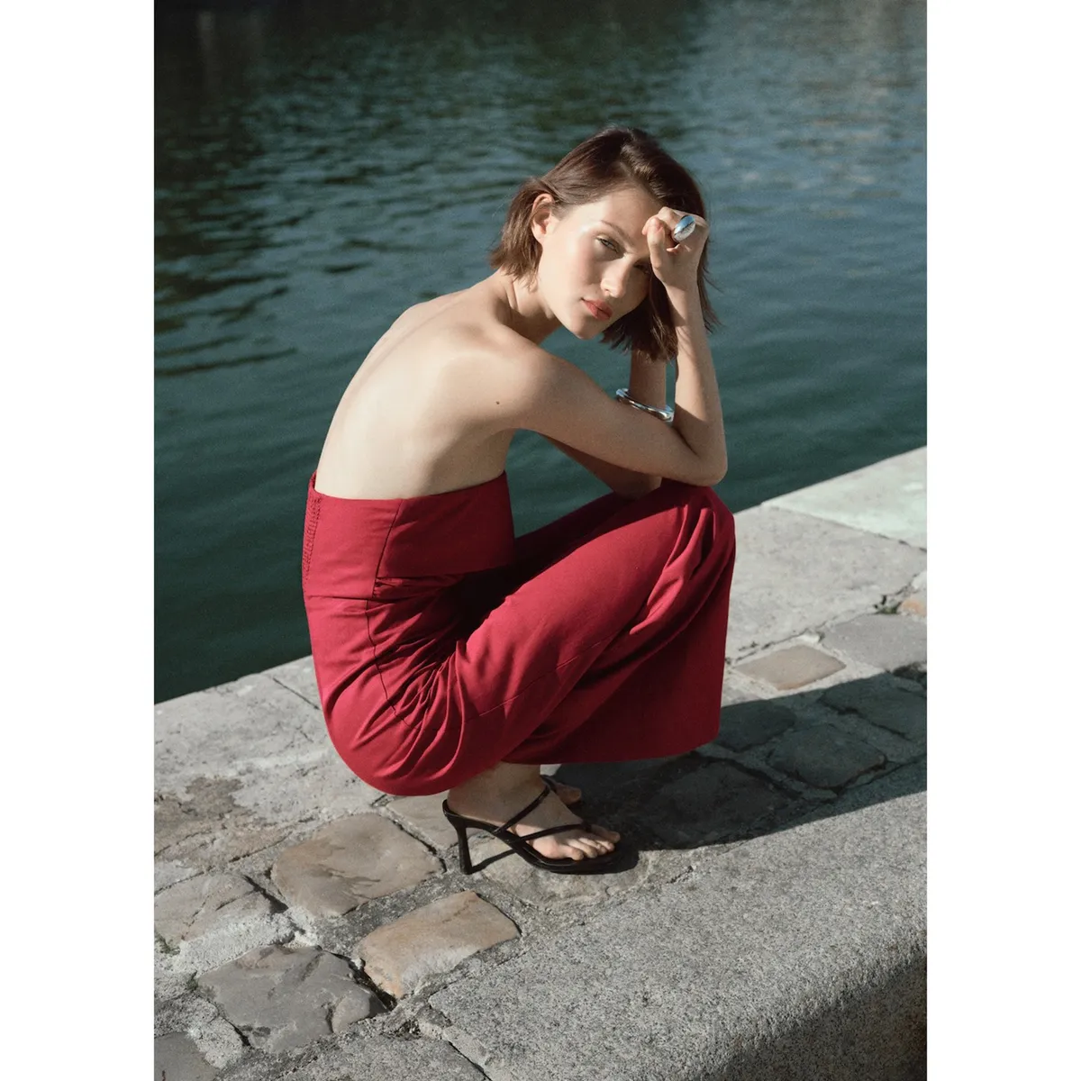 MANGO - Vestido Largo Mujer Mango