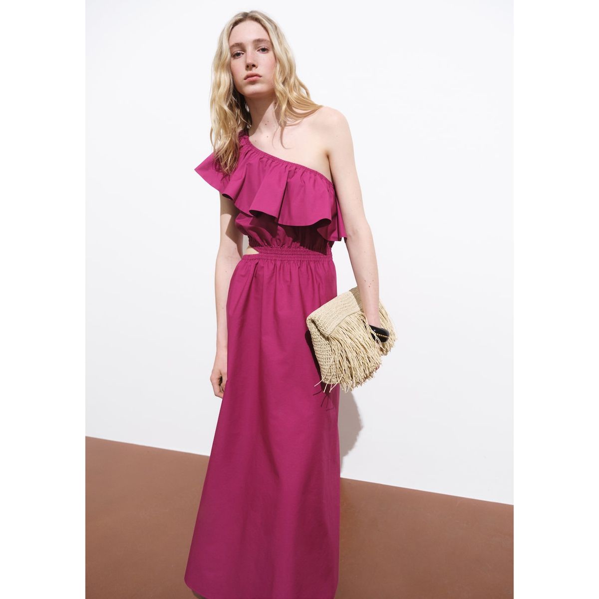 MANGO - Vestido Largo Mujer Mango