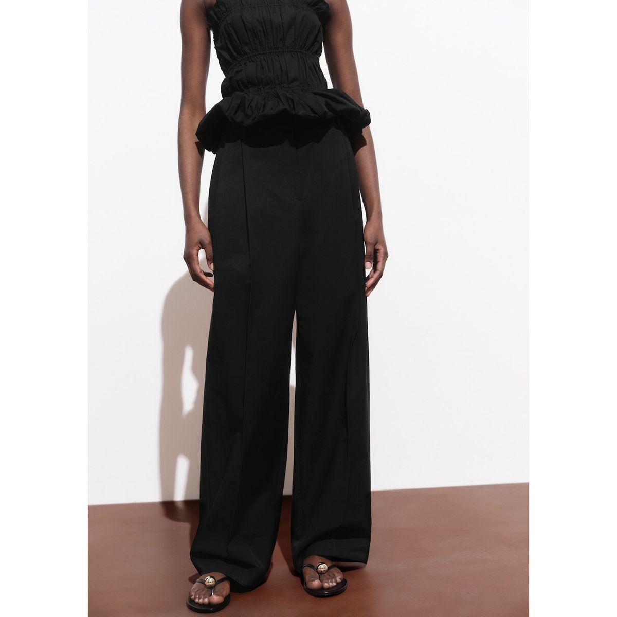 MANGO - Pantalón Straight Tiro Alto Mujer Mango